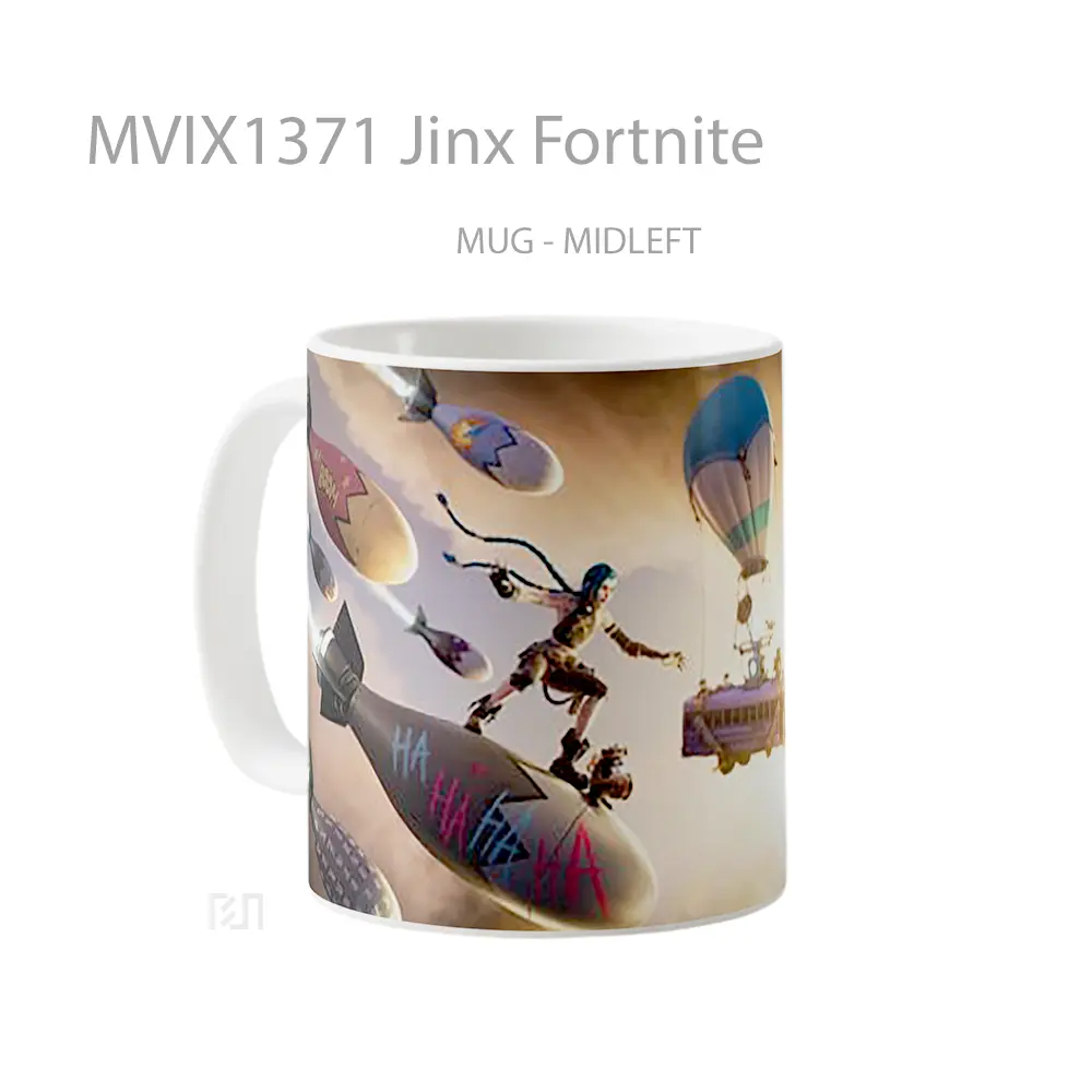 Mug Jinx Fortnite Cangkir Gamer - All-side / Desain