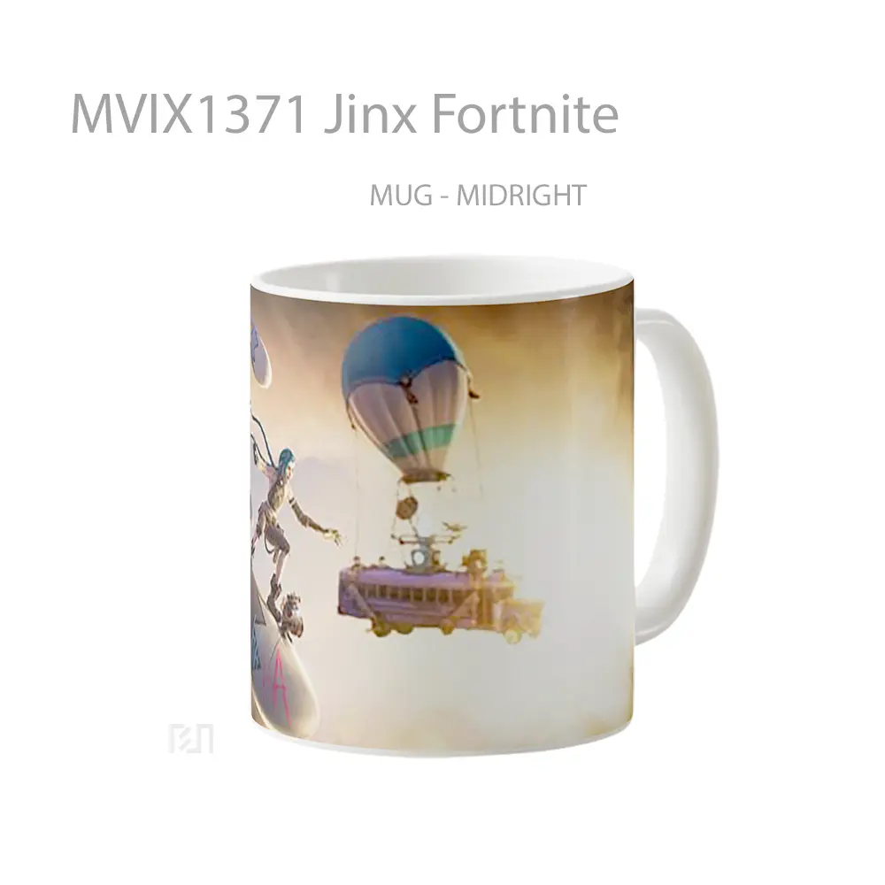 Mug Jinx Fortnite Cangkir Gamer - All-side / Desain