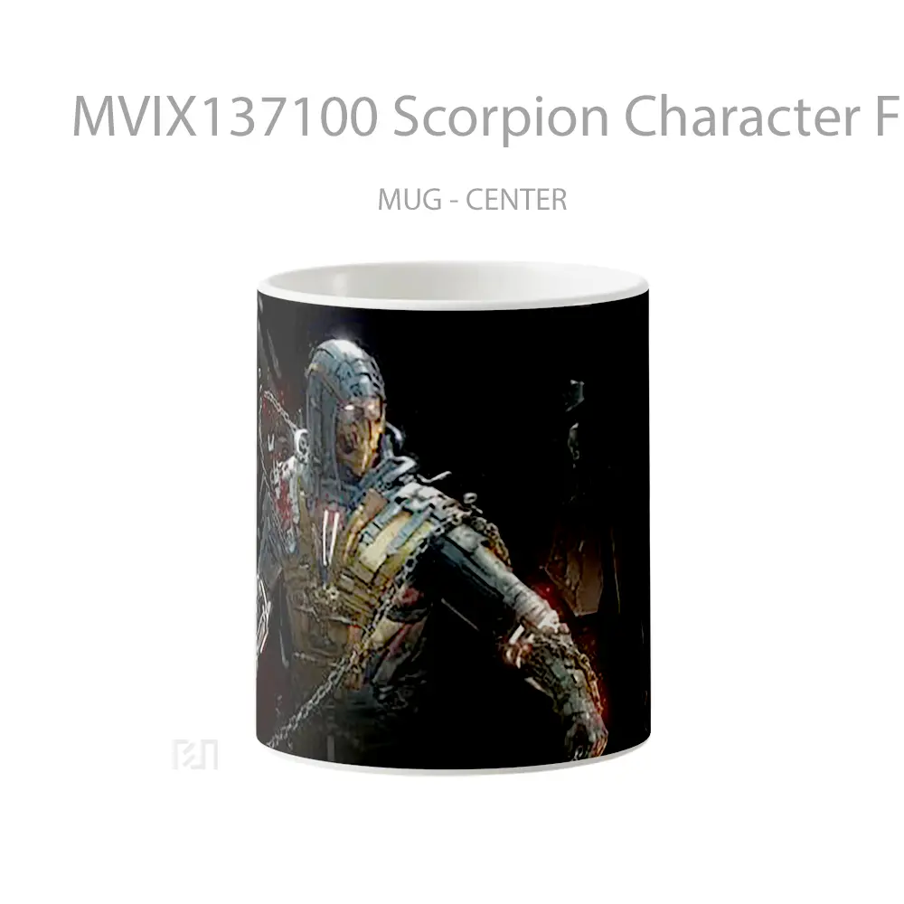 Mug Scorpion Character From Mortal Kombat Gelas Keramik Unik