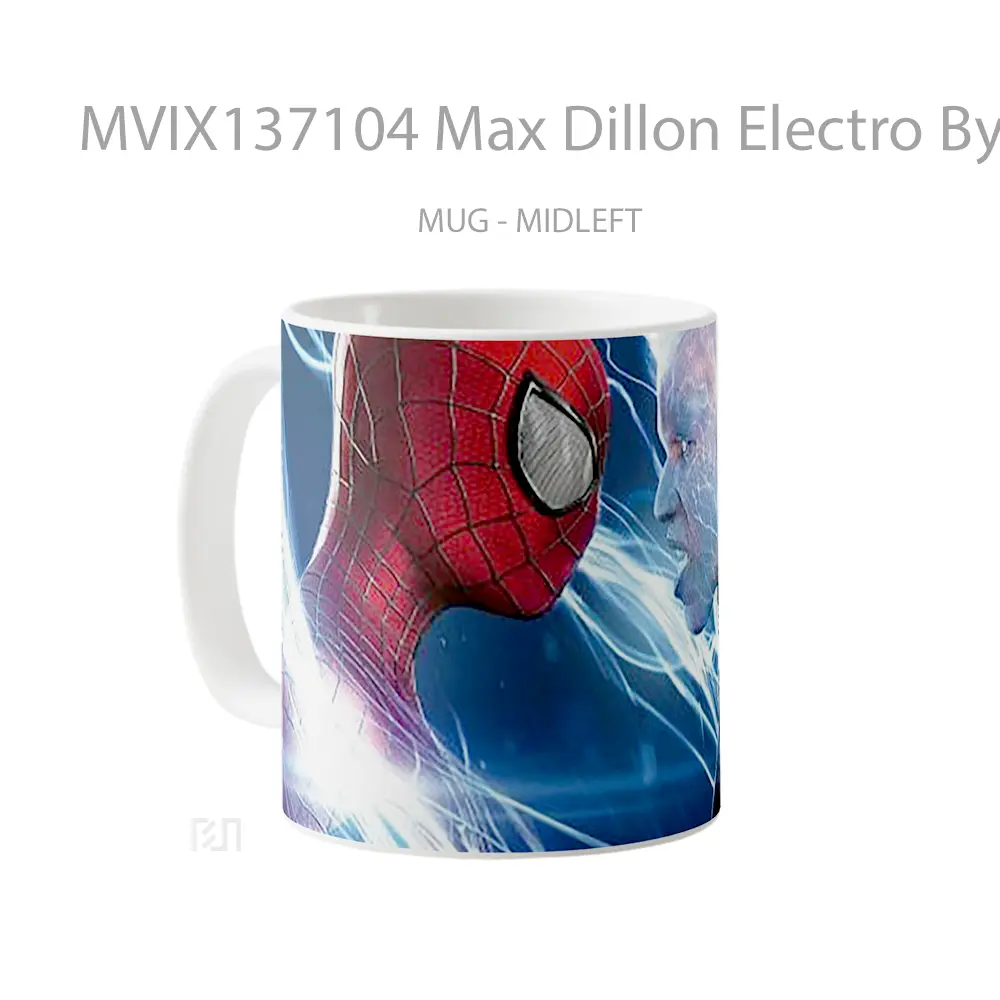 Mug Max Dillon Electro By Spider Man Gelas Superhero - All-side / Desain