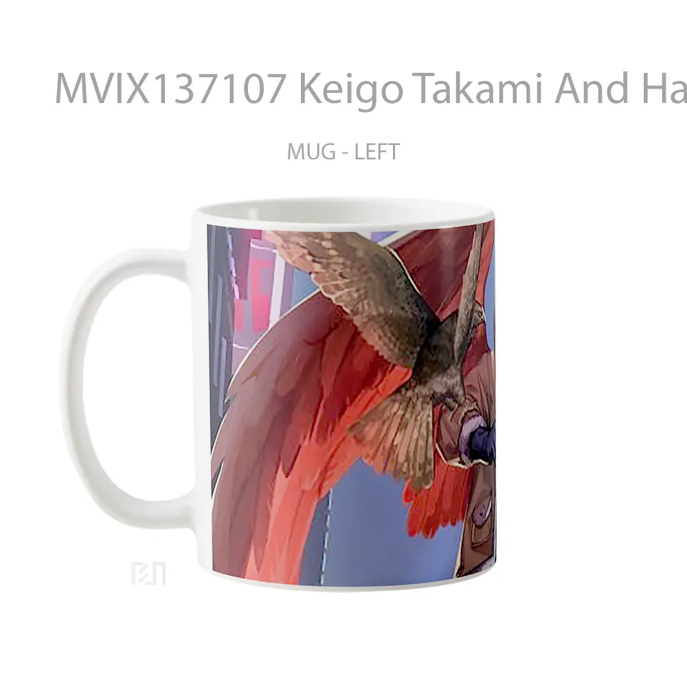 Mug Keigo Takami And Hawk From My Hero Academia Cangkir Anime - All-side / Desain