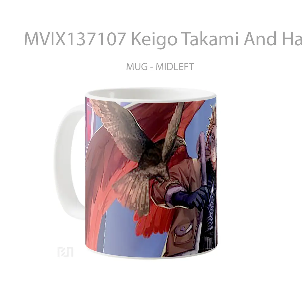 Mug Keigo Takami And Hawk From My Hero Academia Cangkir Anime - All-side / Desain