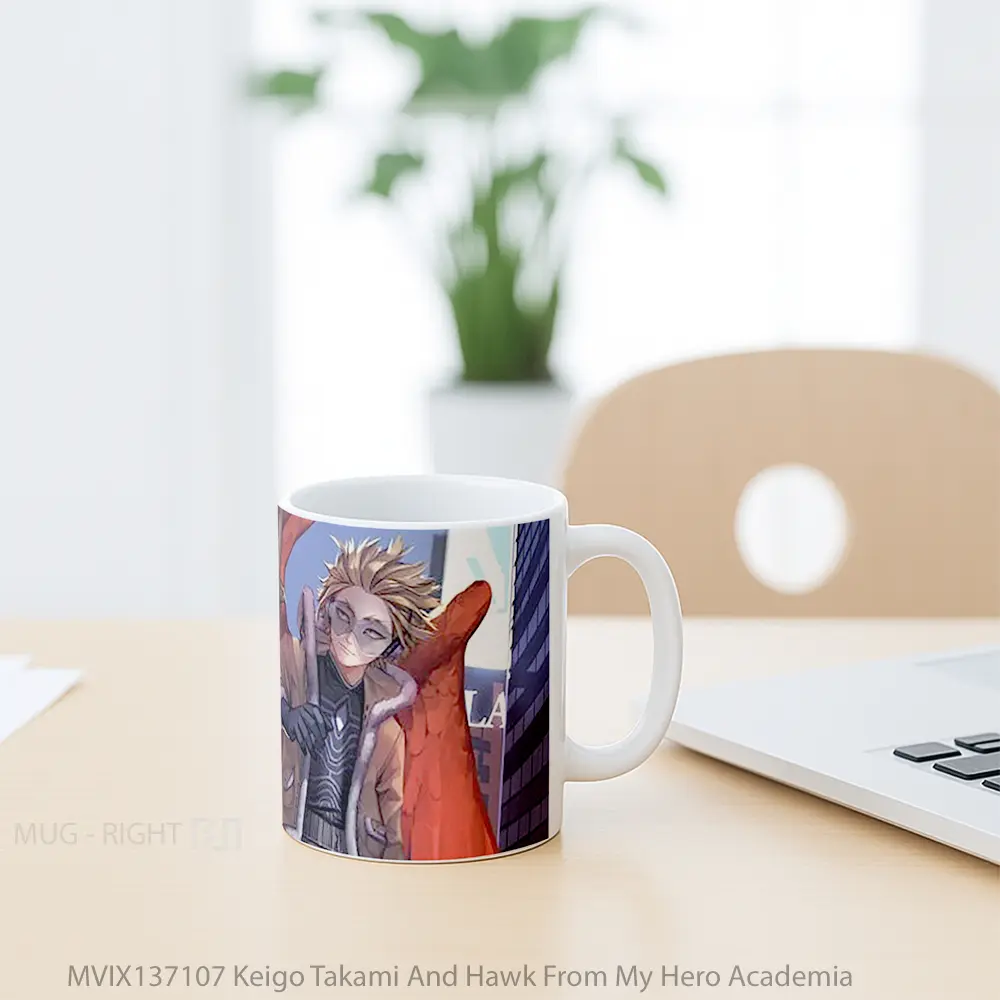 Mug Keigo Takami And Hawk From My Hero Academia Cangkir Anime - All-side / Desain