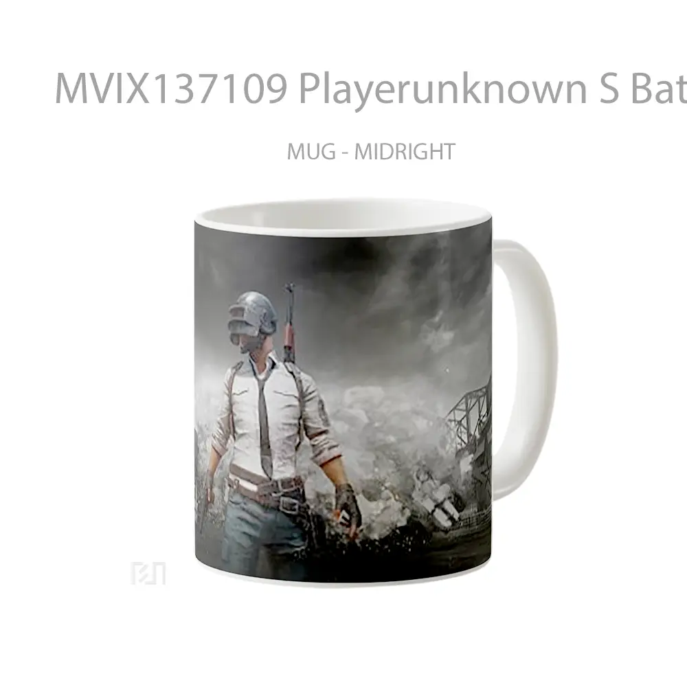 Mug Playerunknown S Battlegrounds V10 Gelas Keramik Unik - All-side / Desain