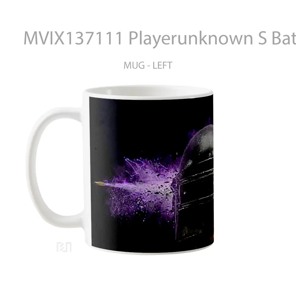 Mug Playerunknown S Battlegrounds Helmet Gelas Keramik Unik - All-side / Desain