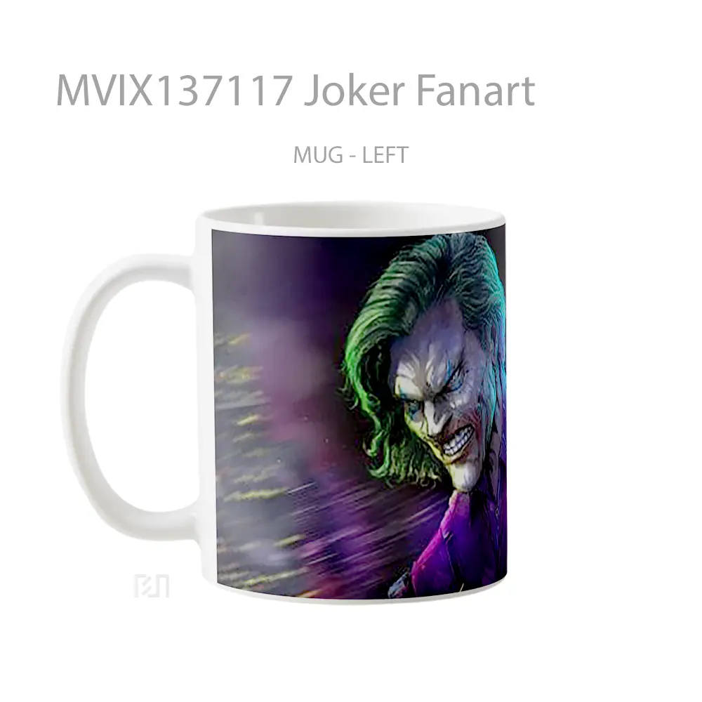 Mug Joker Fanart Gelas Superhero - All-side / Desain