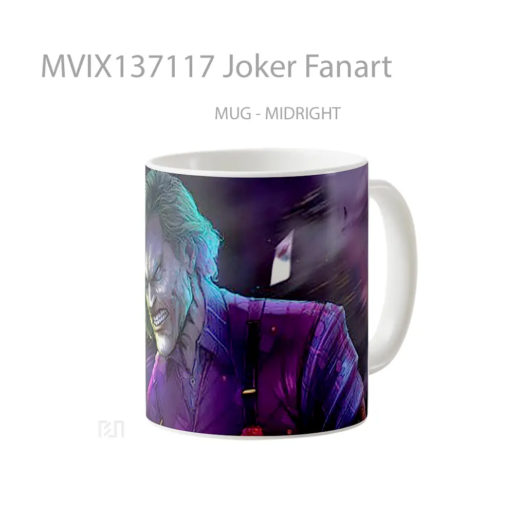 Mug Joker Fanart Gelas Superhero - All-side / Desain