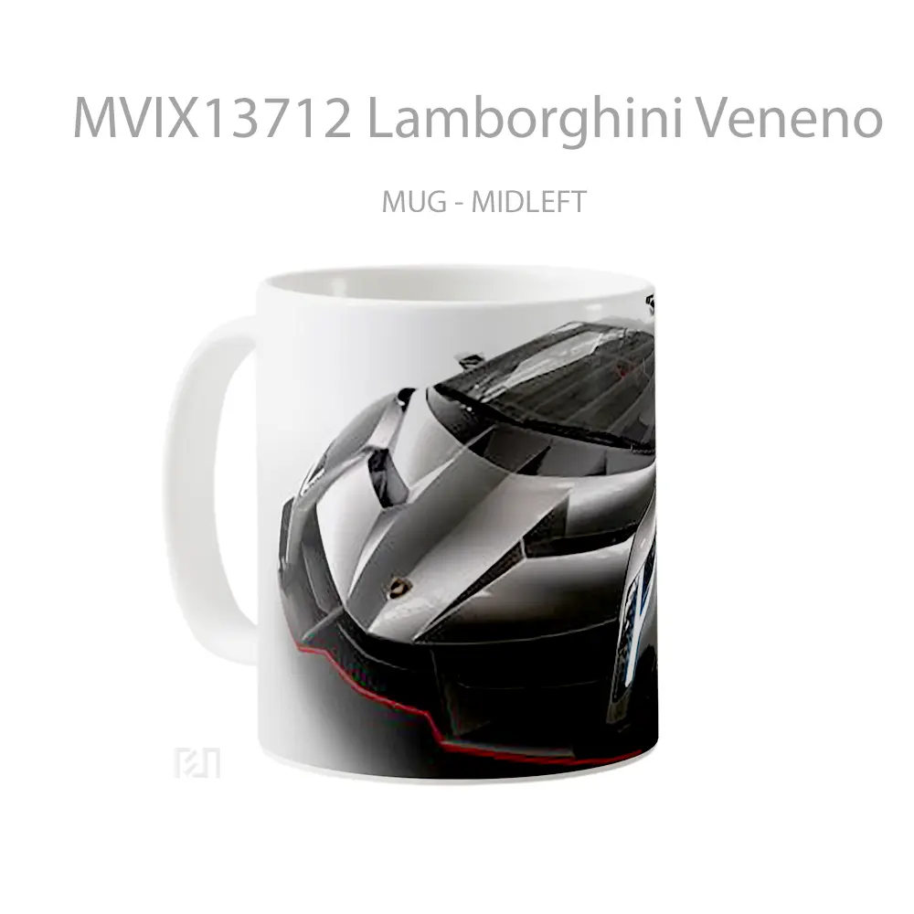 Mug Lamborghini Veneno Cangkir Mobil - All-side / Desain