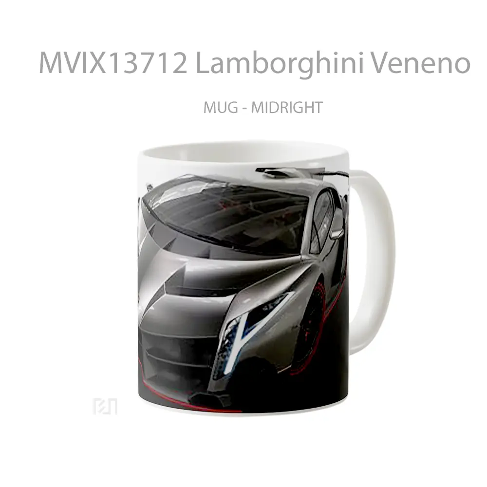 Mug Lamborghini Veneno Cangkir Mobil - All-side / Desain