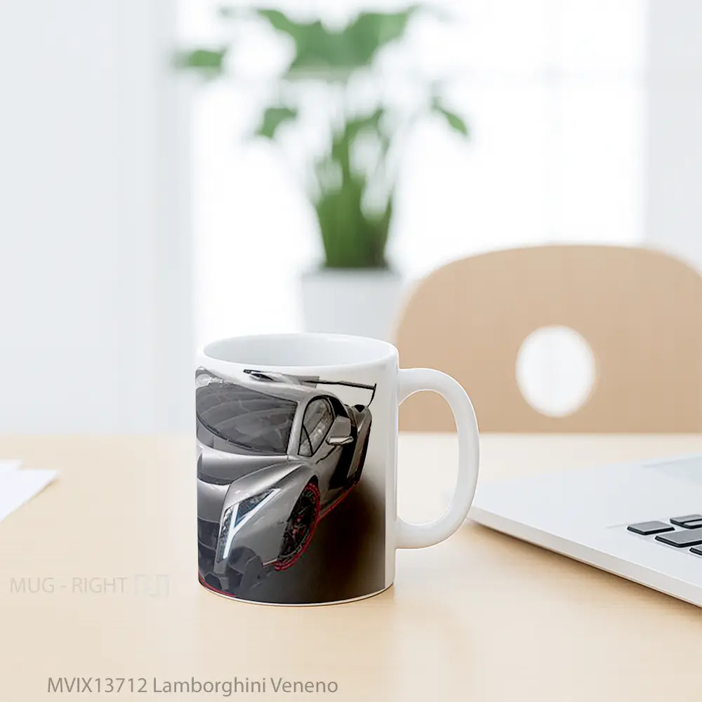 Mug Lamborghini Veneno Cangkir Mobil - All-side / Desain