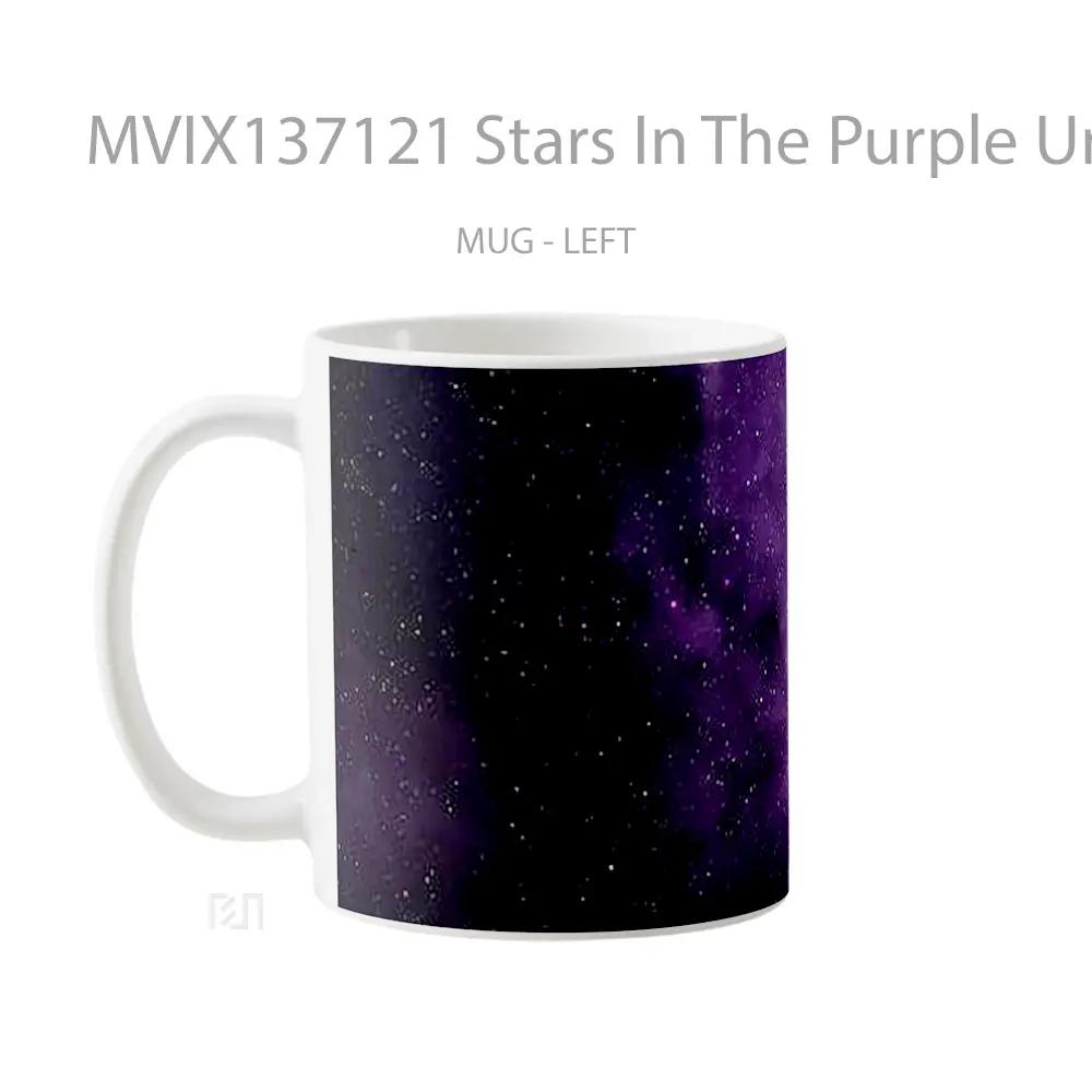 Mug Stars In The Purple Universe Gelas Astronomi - All-side / Desain