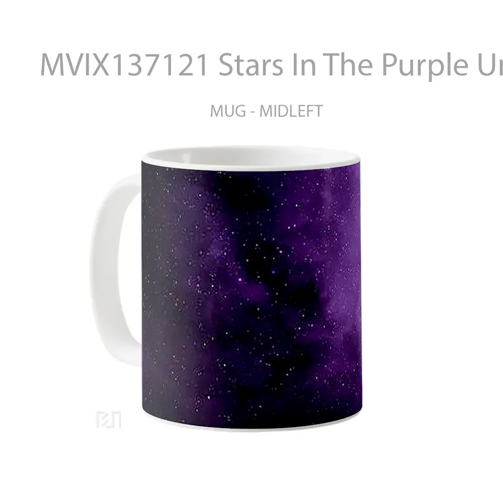 Mug Stars In The Purple Universe Gelas Astronomi - All-side / Desain