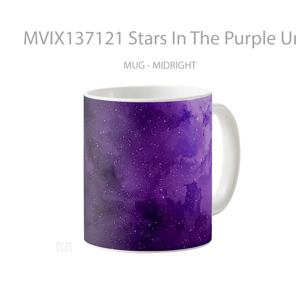 Mug Stars In The Purple Universe Gelas Astronomi - All-side / Desain
