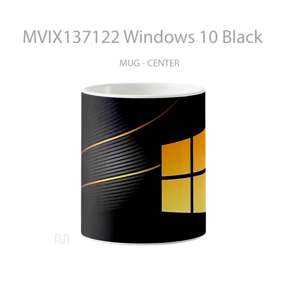 Mug Windows 10 Black Gelas Keramik Unik