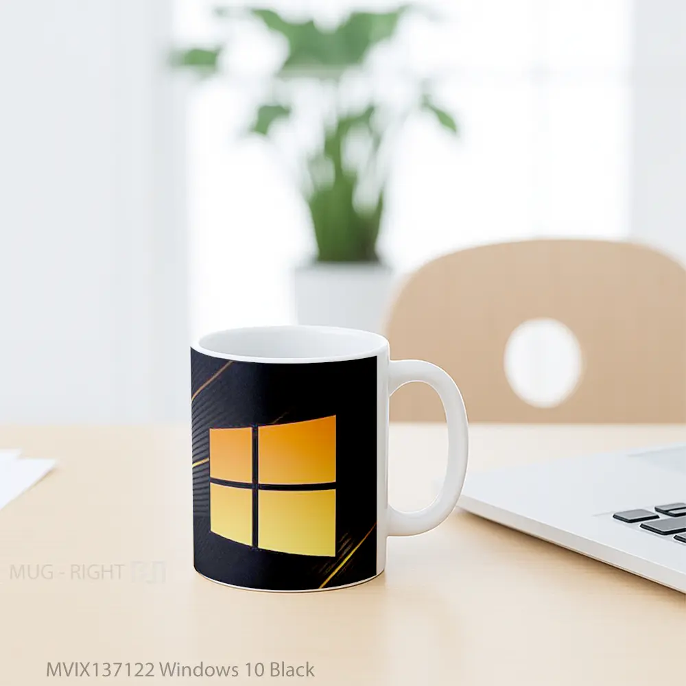 Mug Windows 10 Black Gelas Keramik Unik - All-side / Desain