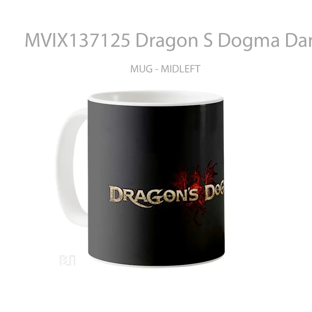 Mug Dragon S Dogma Dark Arisen V1 Gelas Fantasi - All-side / Desain