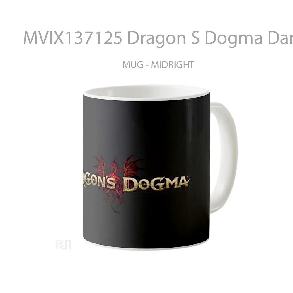 Mug Dragon S Dogma Dark Arisen V1 Gelas Fantasi - All-side / Desain