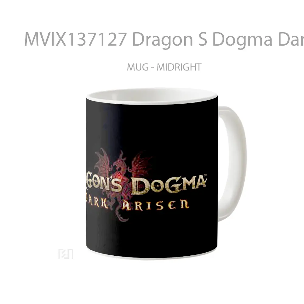 Mug Dragon S Dogma Dark Arisen V2 Gelas Fantasi - All-side / Desain