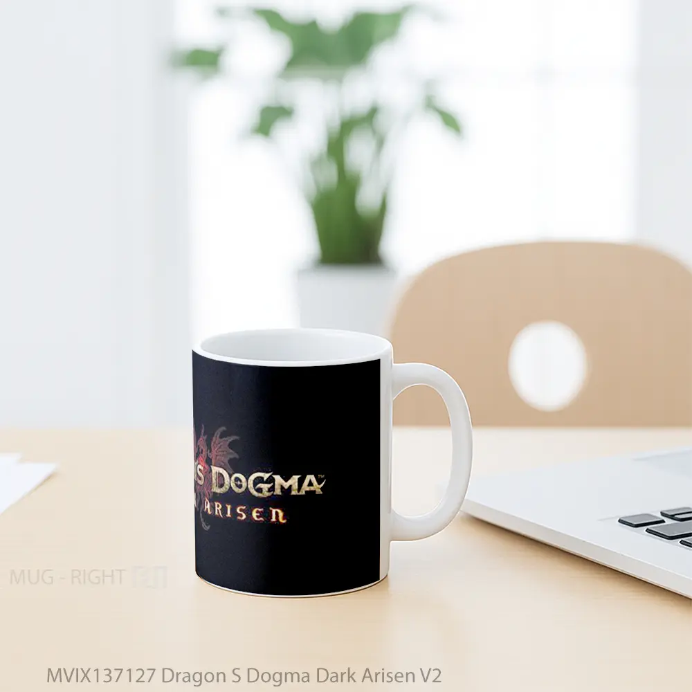 Mug Dragon S Dogma Dark Arisen V2 Gelas Fantasi - All-side / Desain