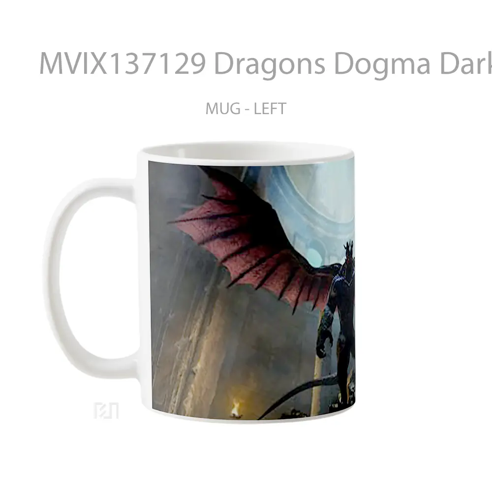 Mug Dragons Dogma Dark Arisen Gelas Fantasi - All-side / Desain