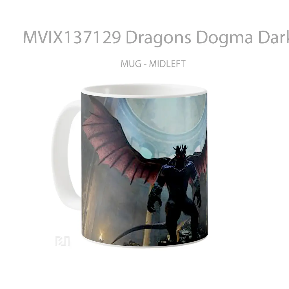 Mug Dragons Dogma Dark Arisen Gelas Fantasi - All-side / Desain