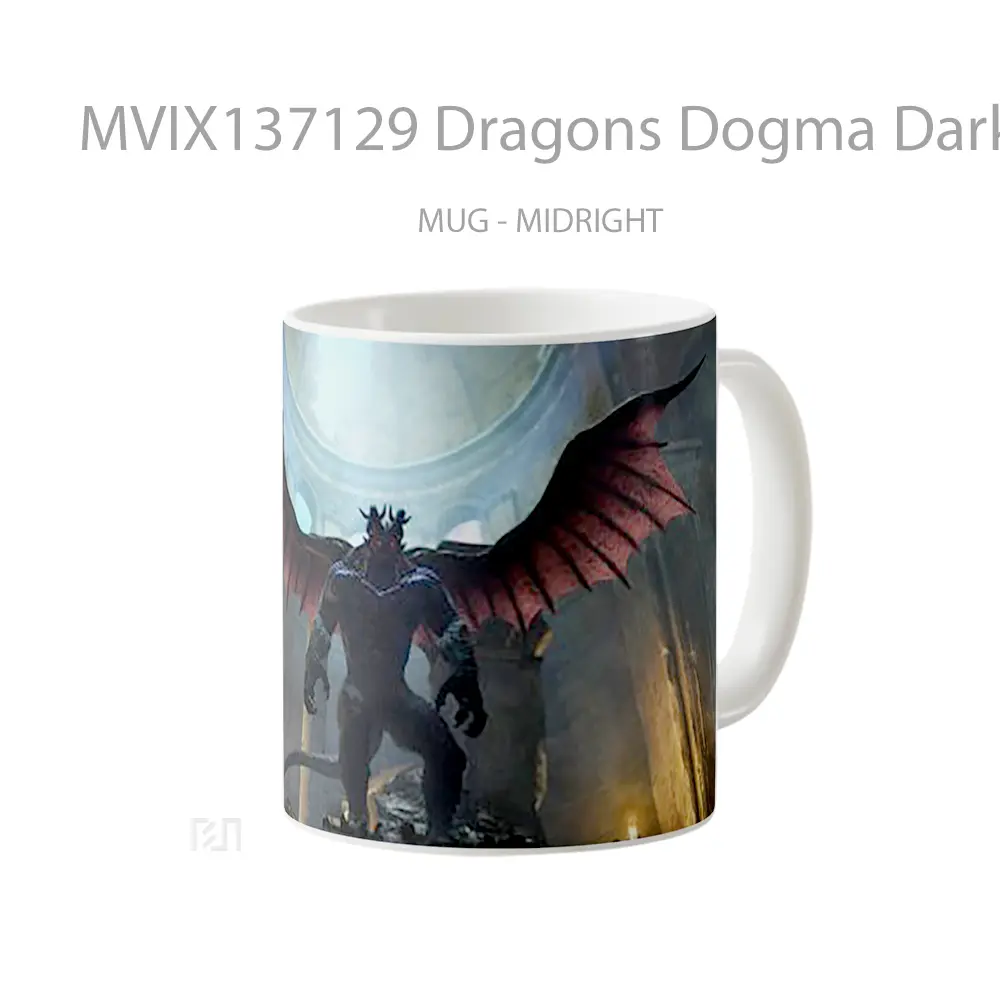 Mug Dragons Dogma Dark Arisen Gelas Fantasi - All-side / Desain