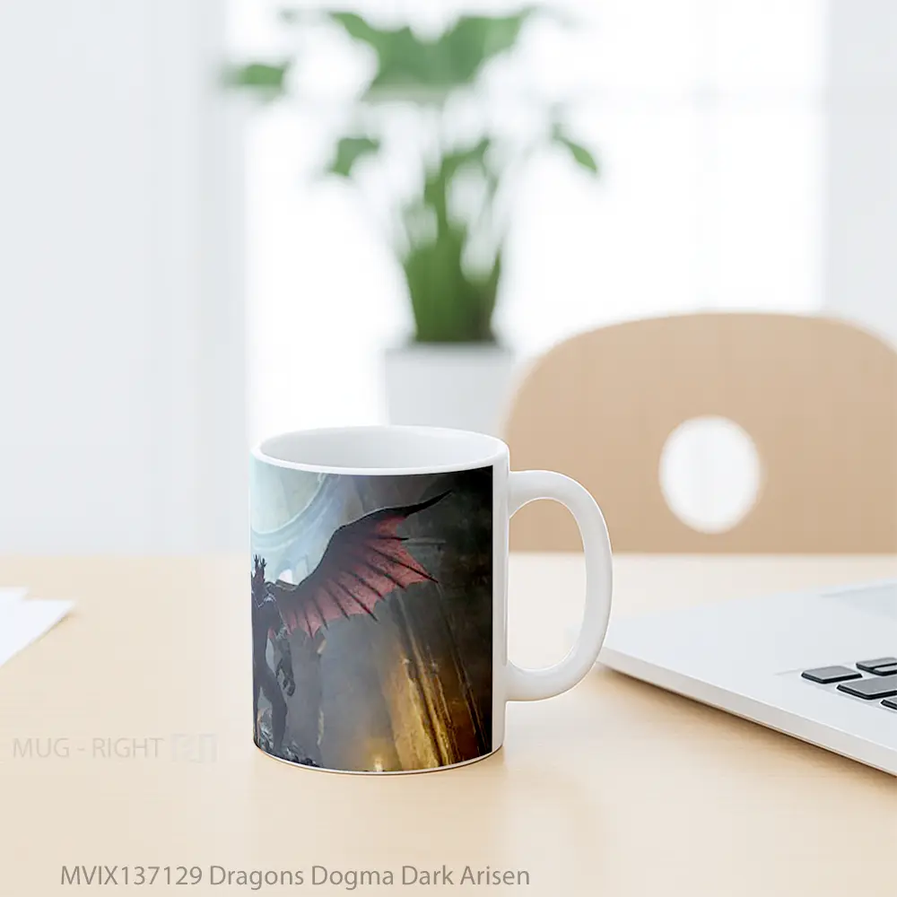 Mug Dragons Dogma Dark Arisen Gelas Fantasi - All-side / Desain