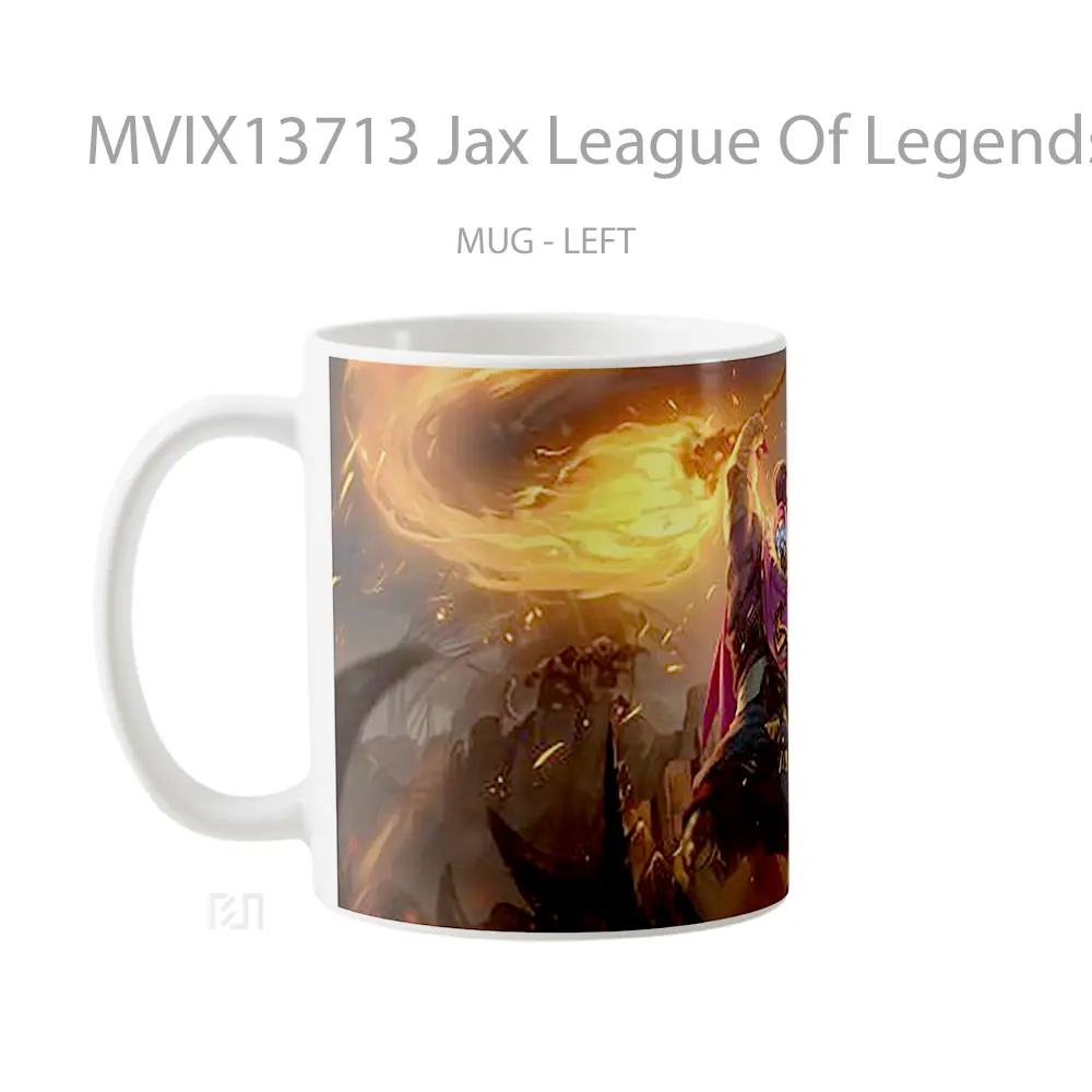 Mug Jax League Of Legends Runeterra Cangkir Gamer - All-side / Desain