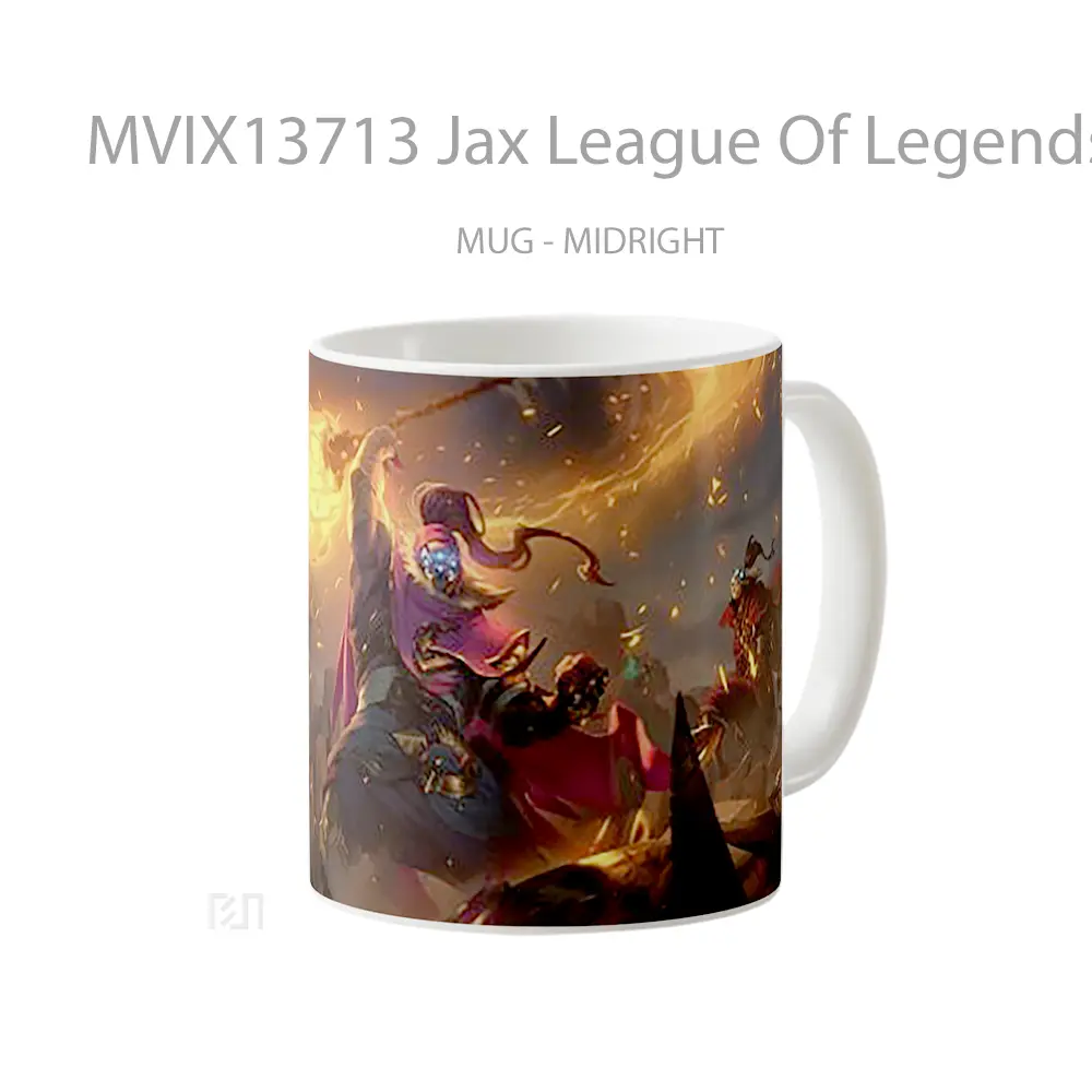 Mug Jax League Of Legends Runeterra Cangkir Gamer - All-side / Desain