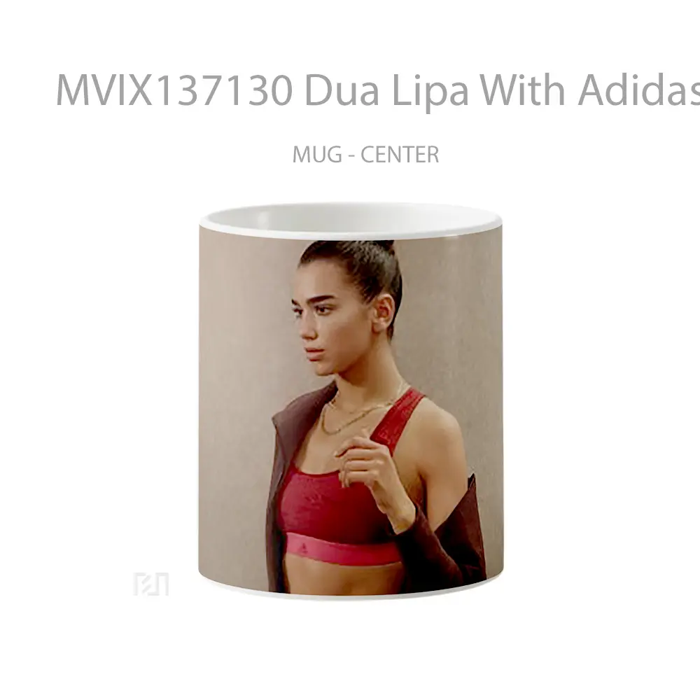 Mug Dua Lipa With Adidas Sportswear Gelas Selebriti