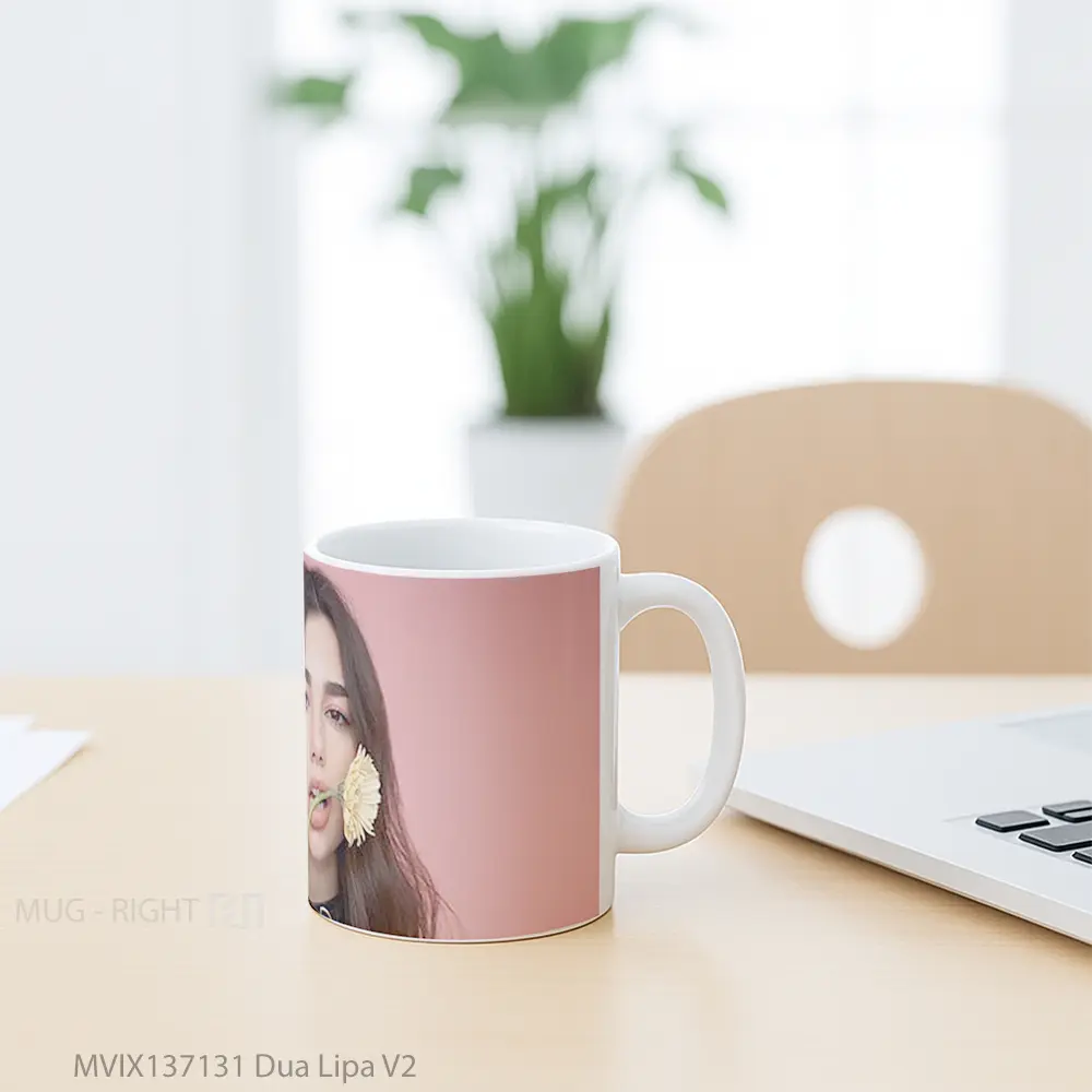 Mug Dua Lipa V2 Gelas Selebriti - All-side / Desain