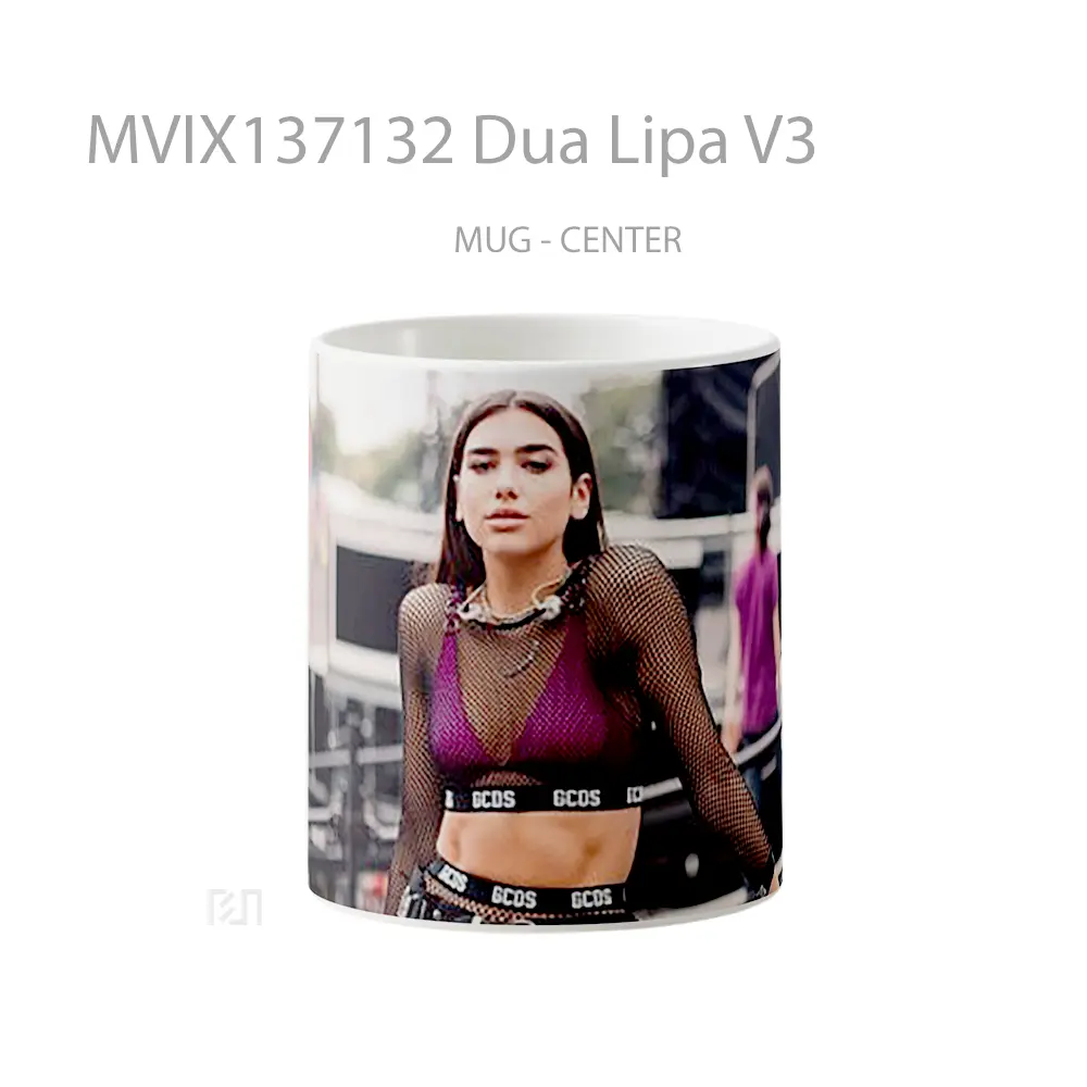 Mug Dua Lipa V3 Gelas Selebriti