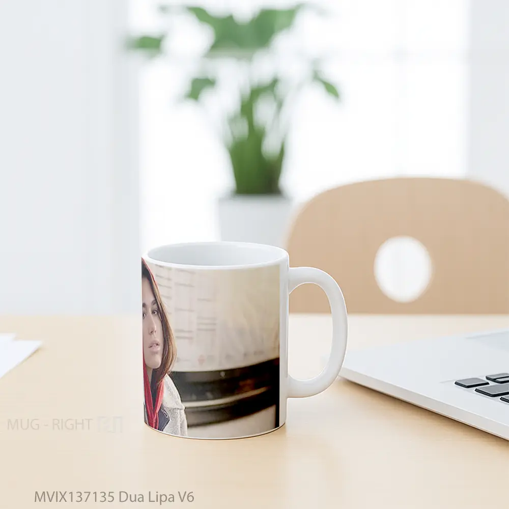 Mug Dua Lipa V6 Gelas Selebriti - All-side / Desain