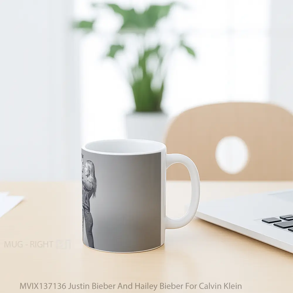 Mug Justin Bieber And Hailey Bieber For Calvin Klein Gelas Keramik Unik - All-side / Desain