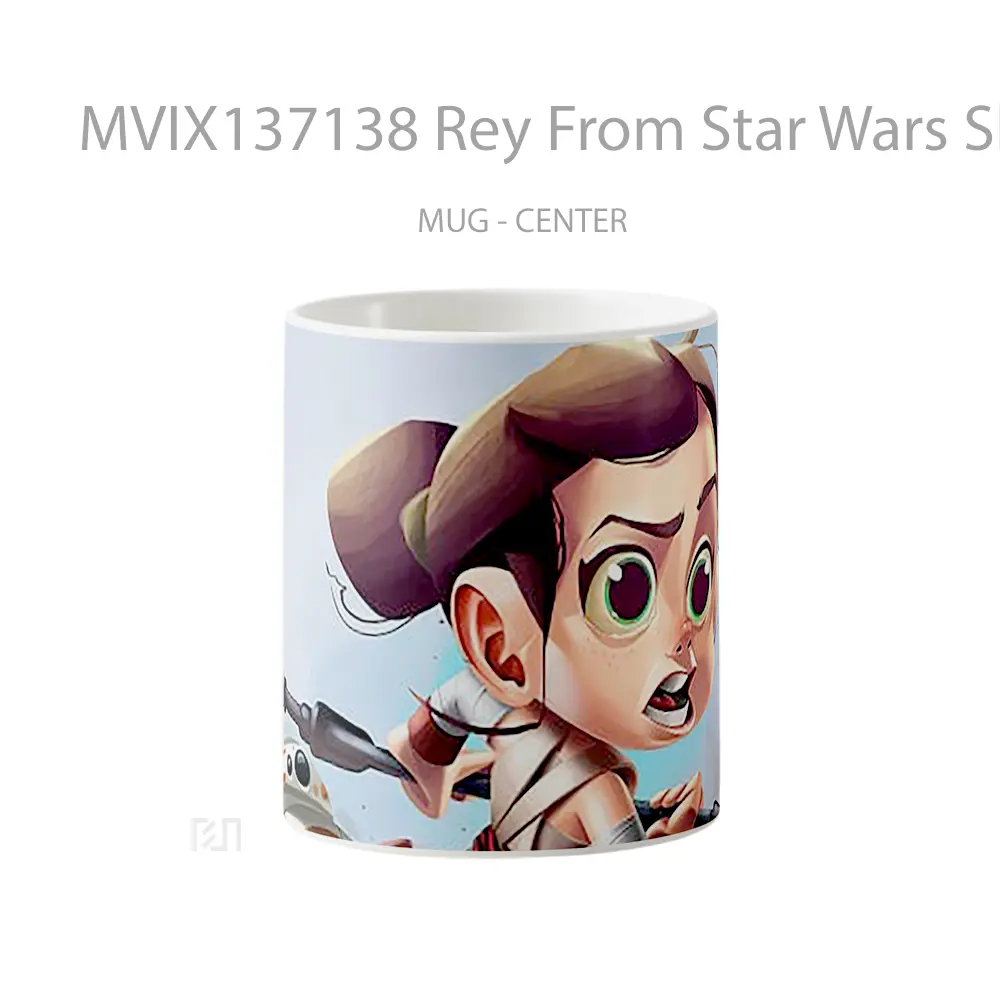 Mug Rey From Star Wars Sketch Gelas Star Wars