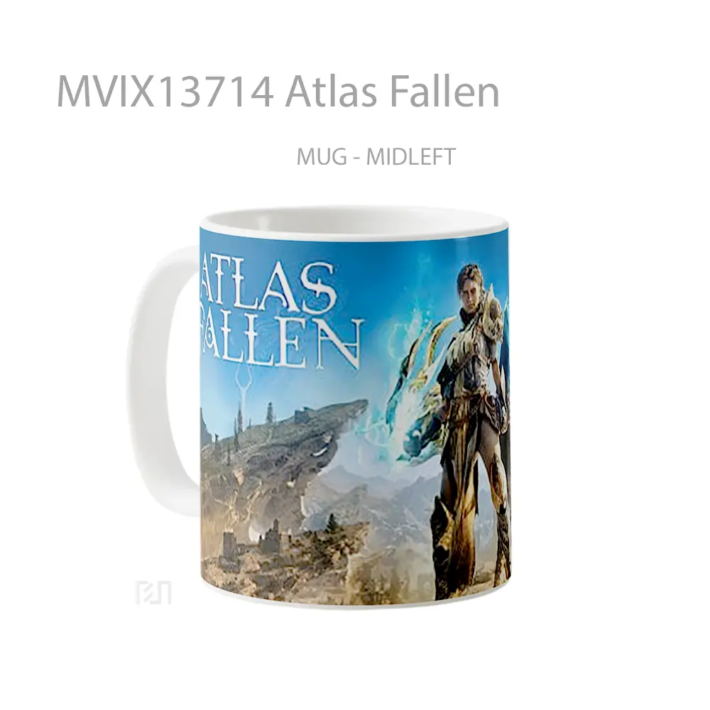 Mug Atlas Fallen Gelas Keramik Unik - All-side / Desain