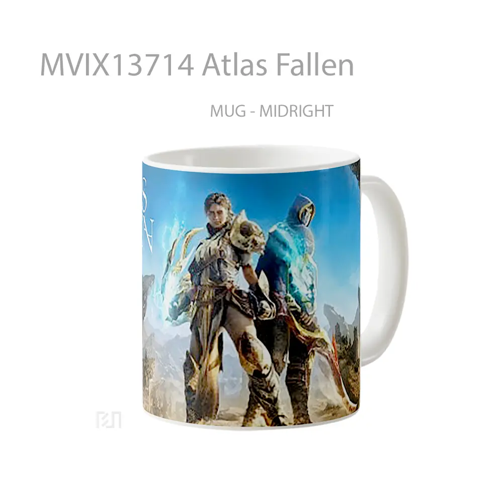 Mug Atlas Fallen Gelas Keramik Unik - All-side / Desain