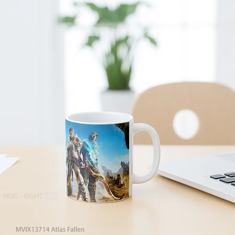 Mug Atlas Fallen Gelas Keramik Unik - All-side / Desain