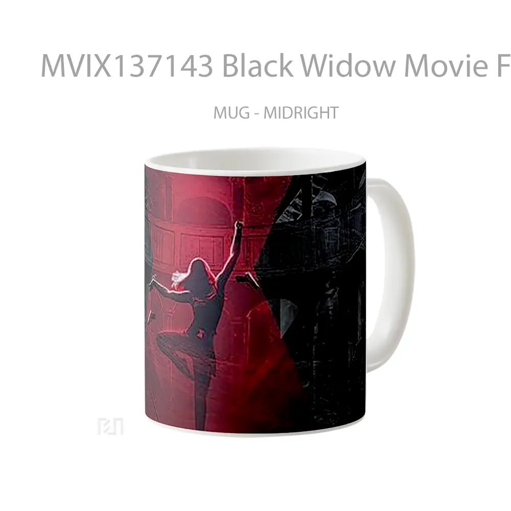 Mug Black Widow Movie Fanart Gelas Superhero - All-side / Desain