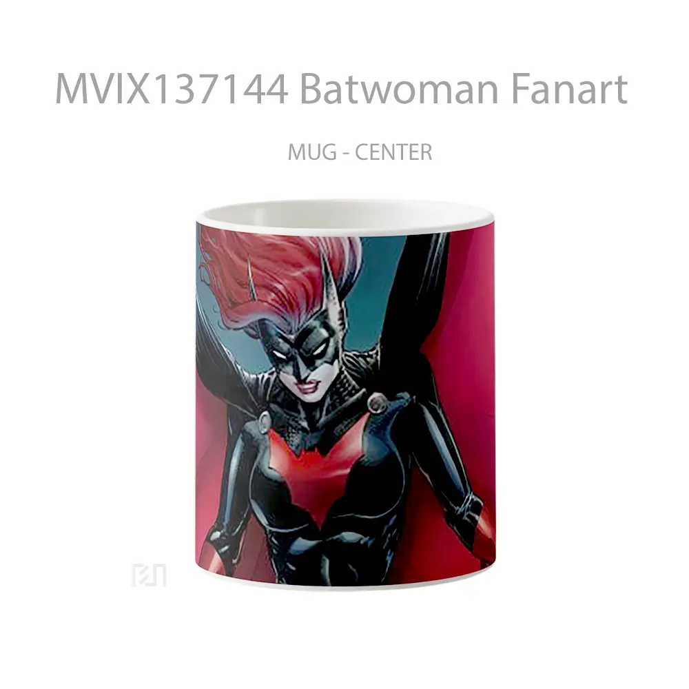 Mug Batwoman Fanart Gelas Keramik Unik