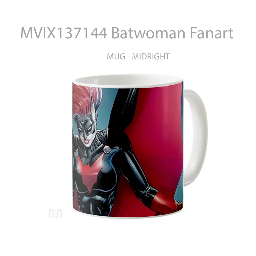 Mug Batwoman Fanart Gelas Keramik Unik - All-side / Desain