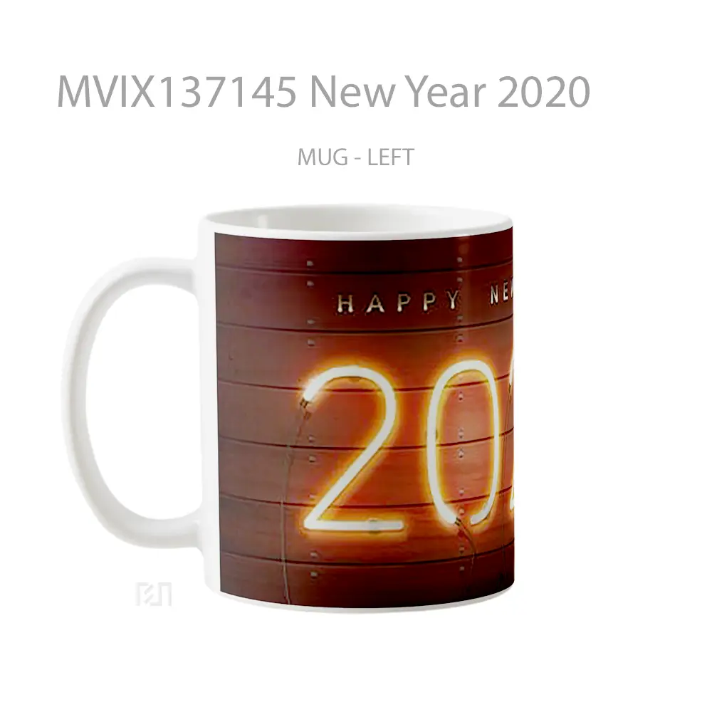 Mug New Year 2020 Gelas Keramik Unik - All-side / Desain