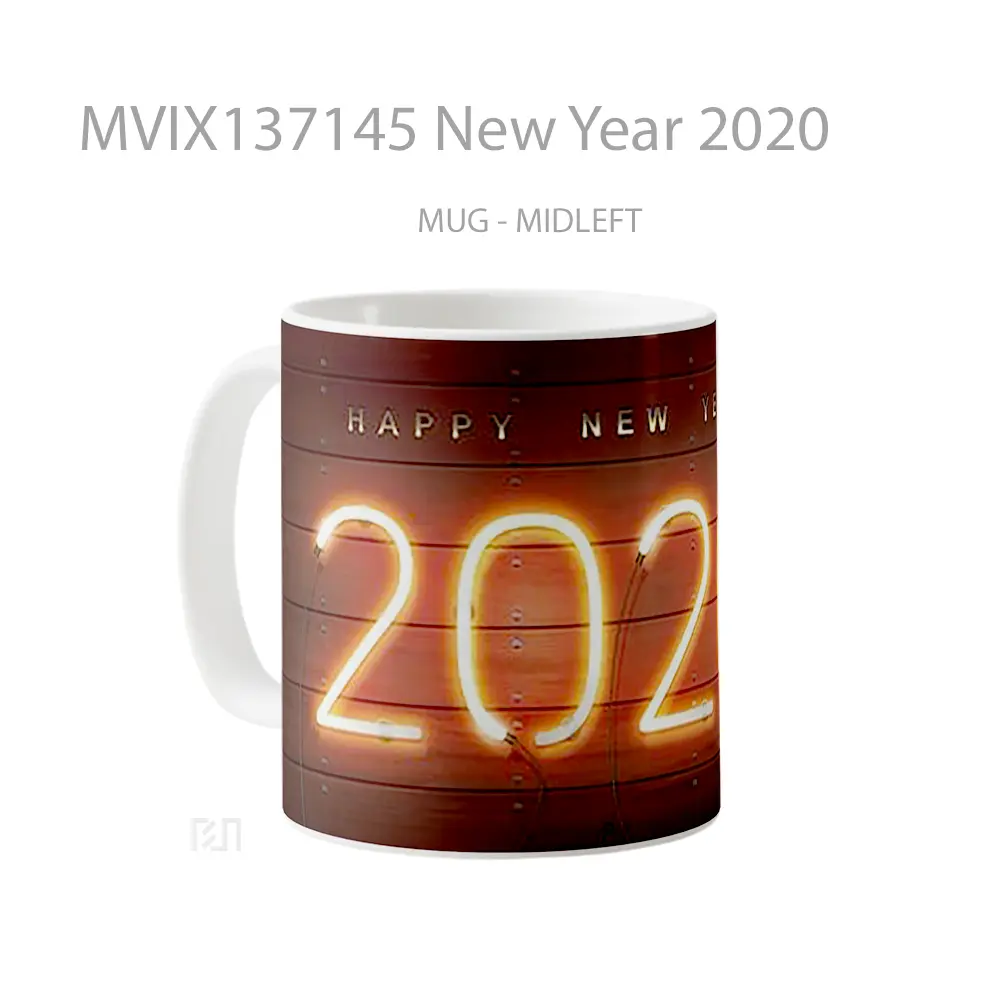 Mug New Year 2020 Gelas Keramik Unik - All-side / Desain