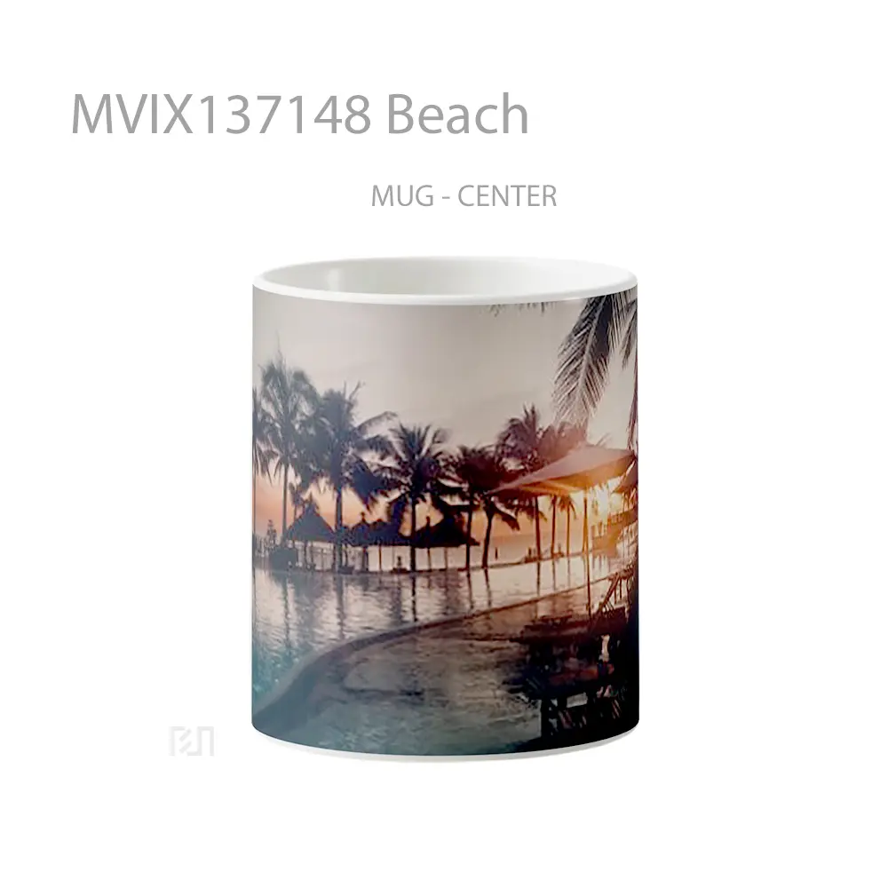 Mug Beach Gelas Pemandangan Alam