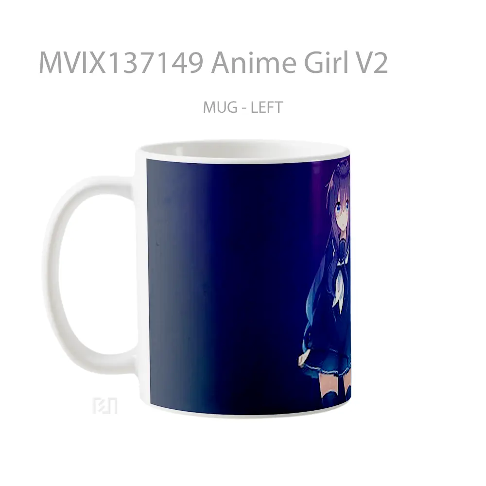 Mug Anime Girl V2 Cangkir Anime - All-side / Desain