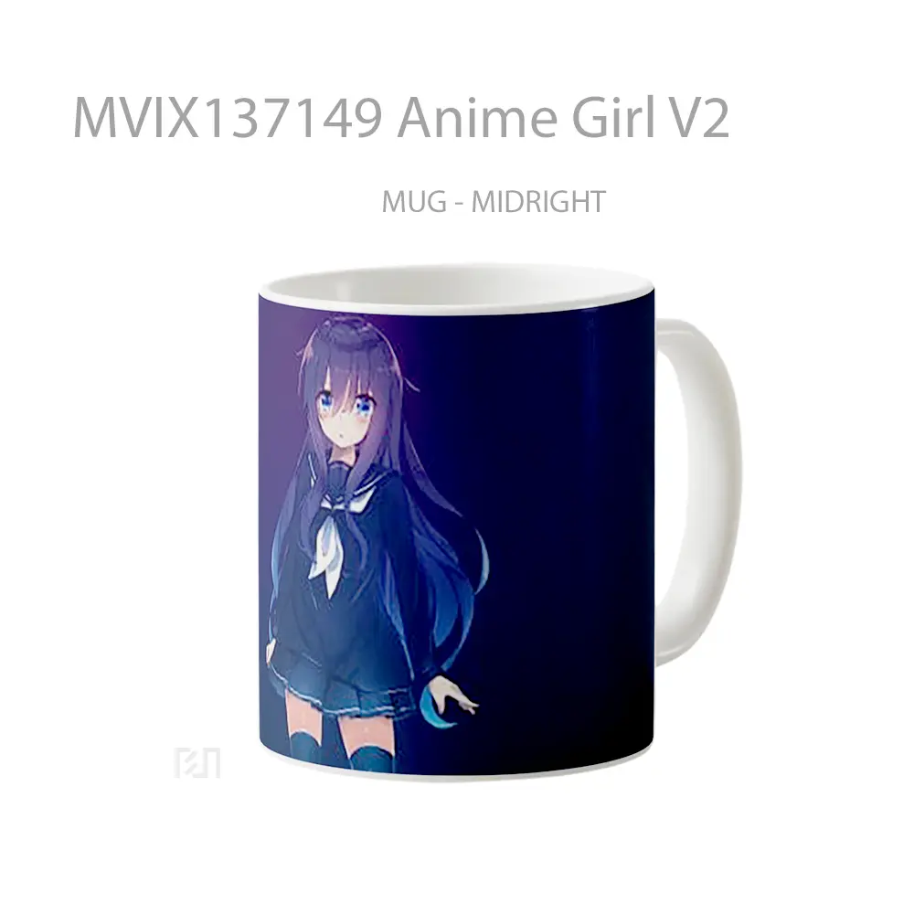 Mug Anime Girl V2 Cangkir Anime - All-side / Desain