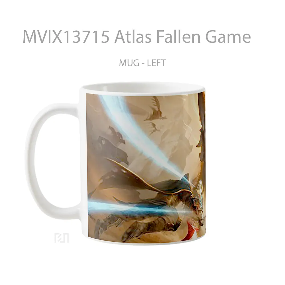 Mug Atlas Fallen Game Cangkir Gamer - All-side / Desain