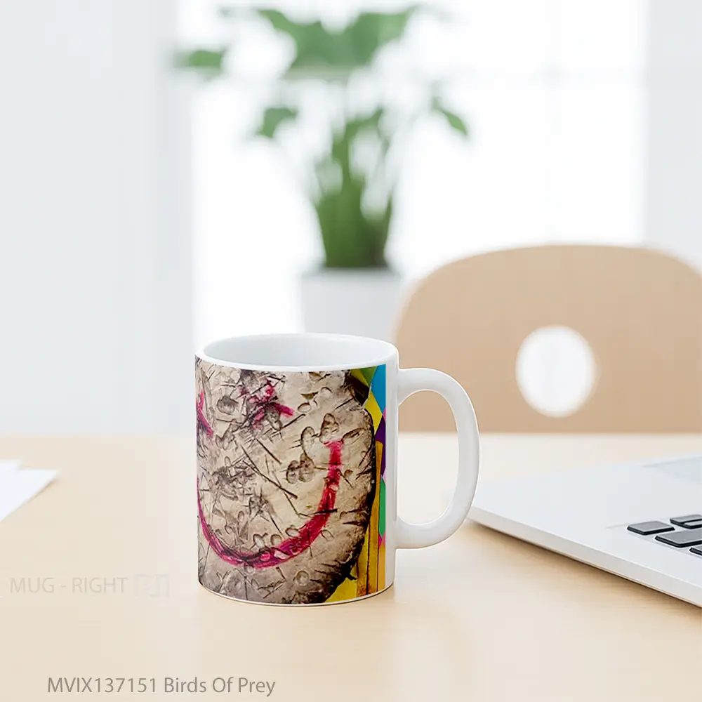 Mug Birds Of Prey Gelas Hewan Lucu - All-side / Desain