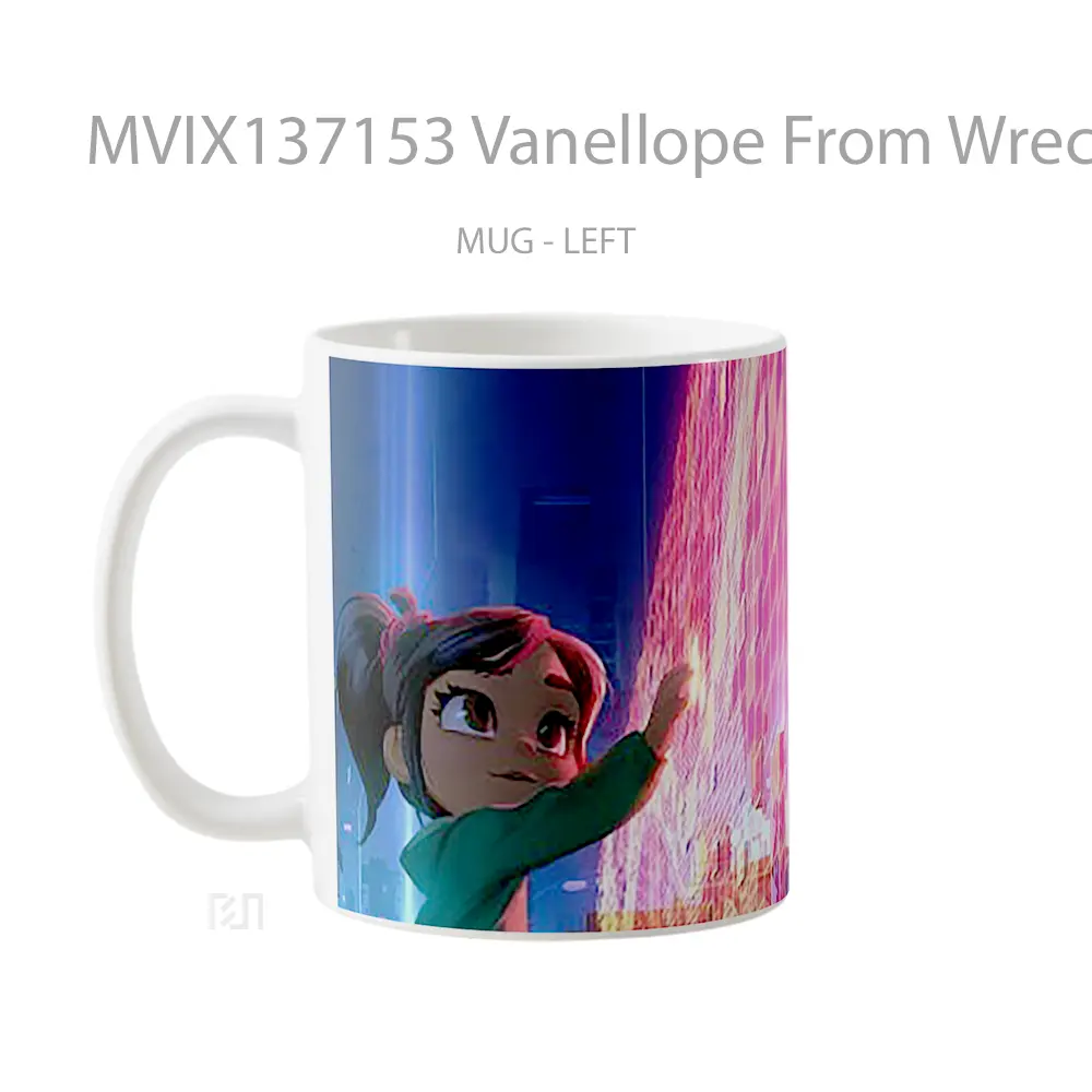 Mug Vanellope From Wreck It Ralph 2 Gelas Keramik Unik - All-side / Desain