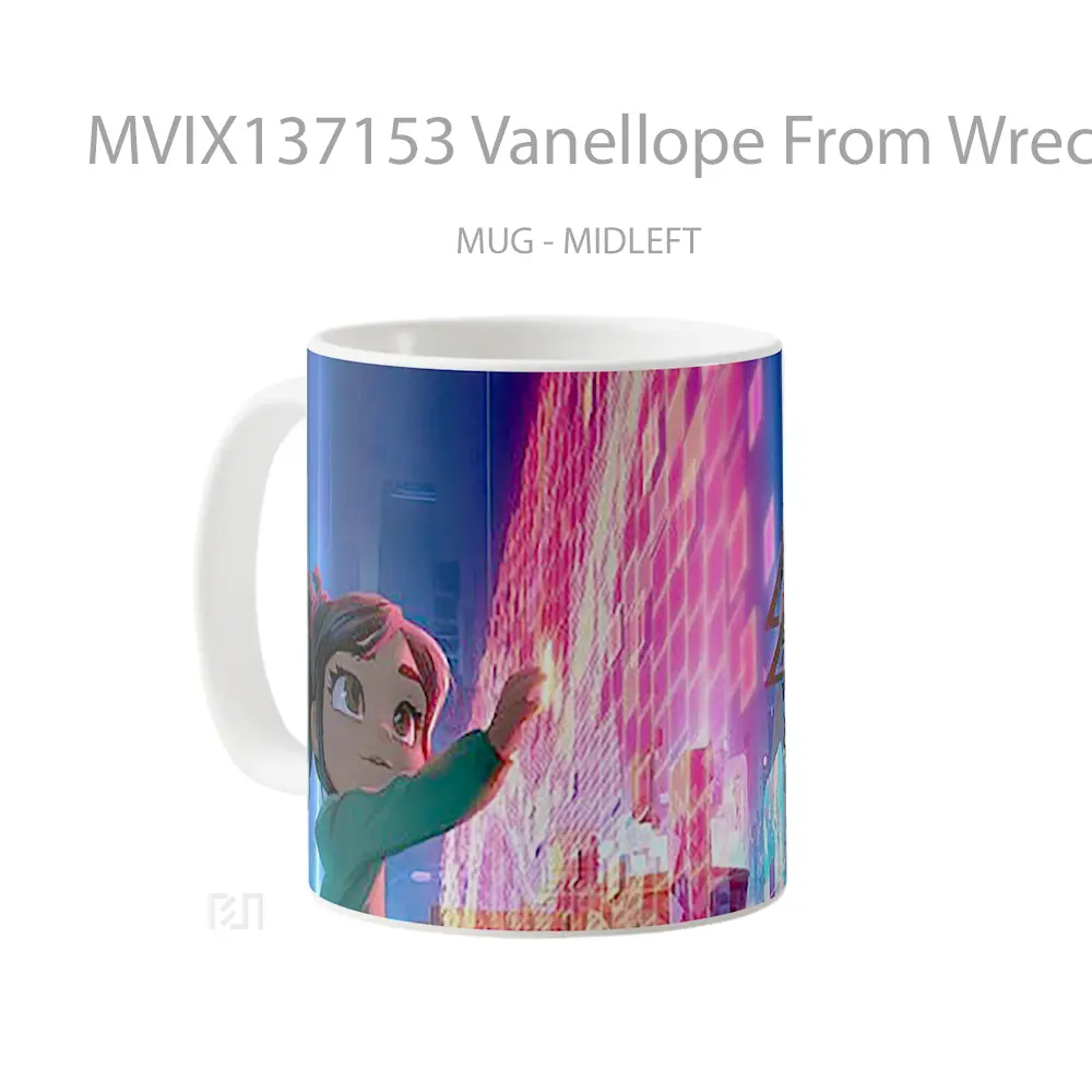 Mug Vanellope From Wreck It Ralph 2 Gelas Keramik Unik - All-side / Desain